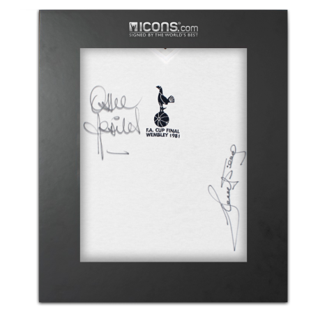 Ossie Ardiles & Ricky Villa Dual Signed Tottenham Hotspur 1981 FA Cup Final Shirt In Deluxe Packaging