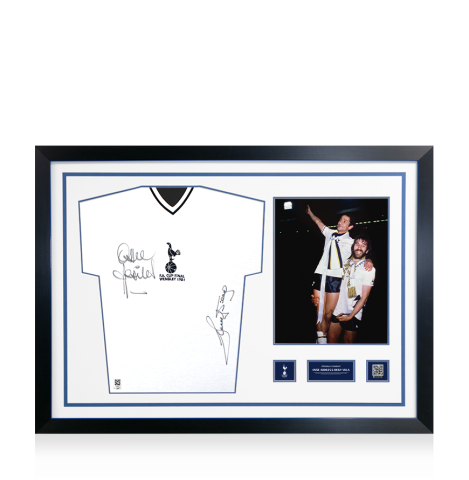 Ossie Ardiles & Ricky Villa Official Tottenham Hotspur Signed and Framed 1981 FA Cup Final Shirt 