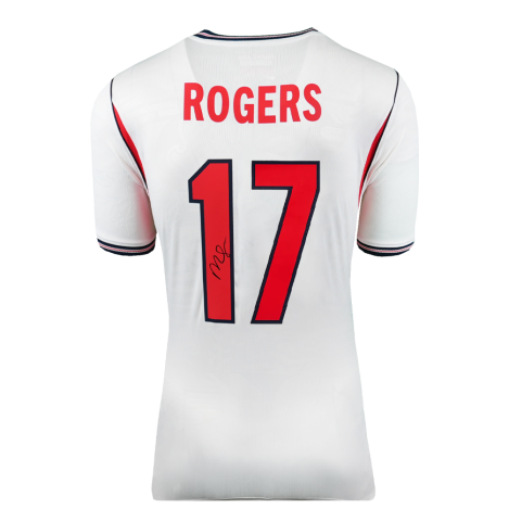 Morgan Rogers Official 2026 FIFA World Cup™  Back Signed Engand 2026 Home Shirt In Deluxe Packaging