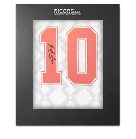 Gary Lineker Back Signed England 1990 Home Shirt In Deluxe Packaging