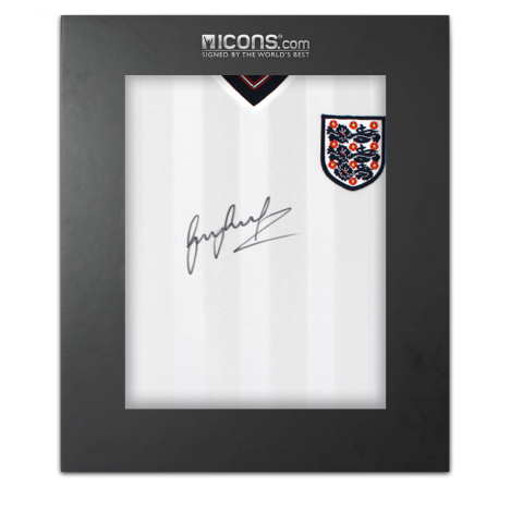 Gary Lineker Front Signed England 1986 Home Shirt In Deluxe Packaging