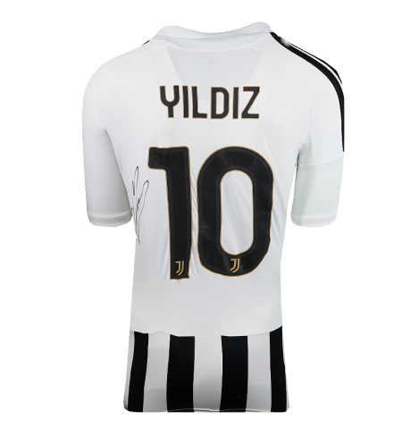 Kenan Yildiz Back Signed Juventus 2026-27  Home Shirt In Deluxe Packaging