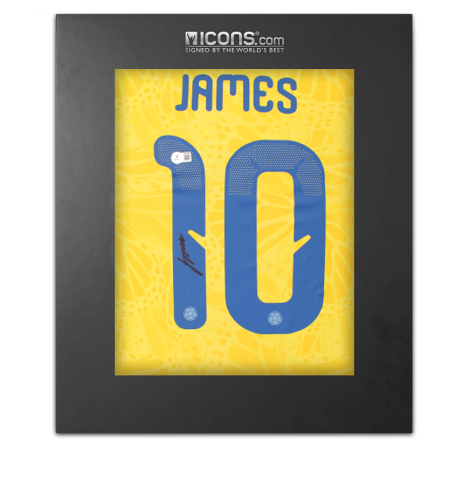 James Rodriguez Back Signed Colombia 2026-27 Home Shirt In Deluxe Packaging