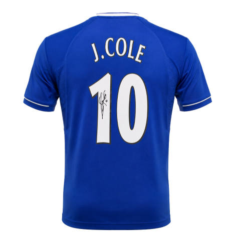 Joe Cole Back Signed Chelsea 2000 Home Shirt In Deluxe Packaging