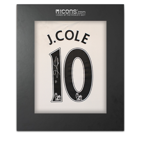 Joe Cole Signed Liverpool 2010-11 Away Shirt In Deluxe Packaging