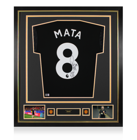 Juan Mata Official Manchester United Back Signed and Framed 2017-18 Away Shirt