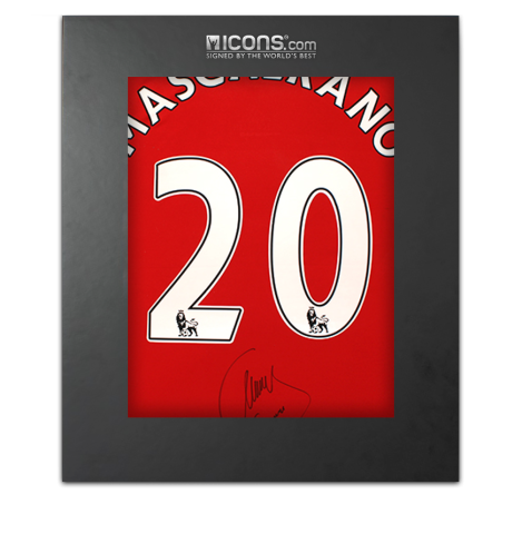 Javier Mascherano Back Signed Liverpool 2008-09 Home Shirt In Deluxe Packaging
