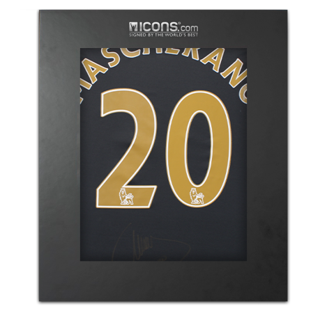 Javier Mascherano Back Signed Liverpool 2008-09 Away Shirt In Deluxe Packaging