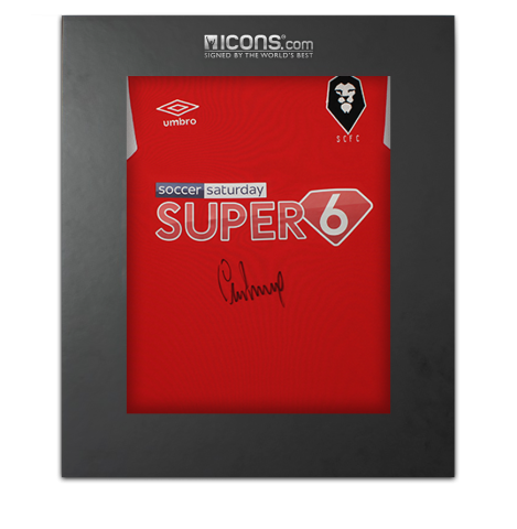 Gary Neville Front Signed Salford City 2018-19 Home Shirt In Deluxe Packaging