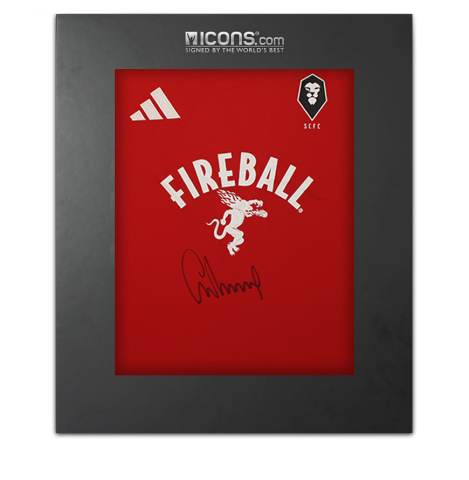 Gary Neville Front Signed Salford City 2024-25 Home Shirt In Deluxe Packaging
