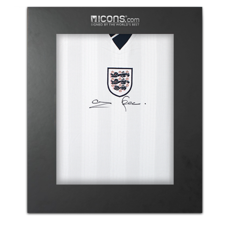 Stuart Pearce Front Signed England 1996 Home Shirt In Deluxe Packaging
