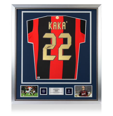 Kaka Official UEFA Champions League Back Signed and Framed AC Milan 2026-27 Home Shirt