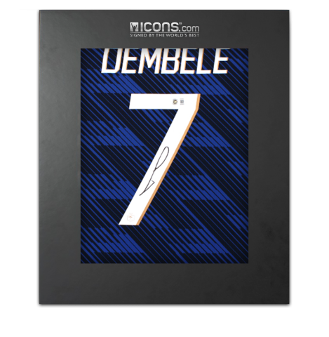 Ousmane Dembele Back Signed France 2026 Home Shirt In Deluxe Packaging