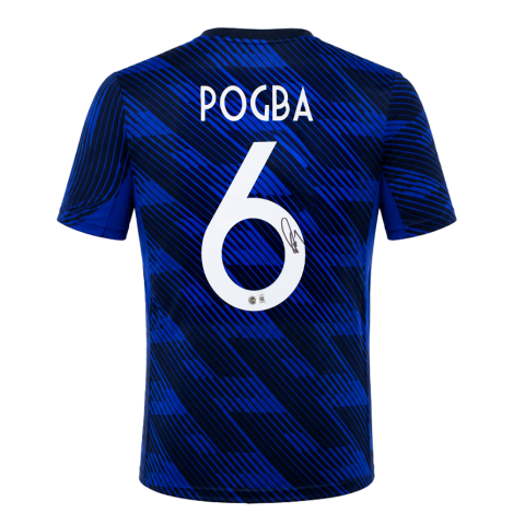Paul Pogba Back Signed France 2026 Home Shirt In Deluxe Packaging