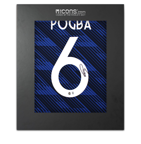Paul Pogba Back Signed France 2026 Home Shirt In Deluxe Packaging