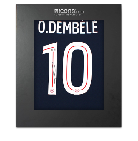 Ousmane Dembele Back Signed Paris Saint-Germain 2025-26 Home Shirt In Deluxe Packaging