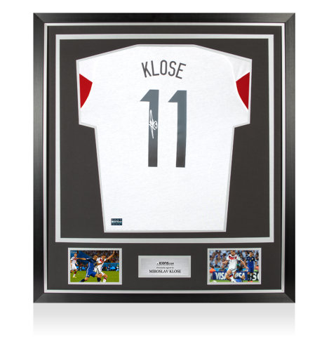 Miroslav Klose Back Signed Germany 2026-27 Training Shirt In Classic Frame