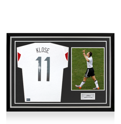 Miroslav Klose Back Signed Germany 2026-27 Training Shirt In Hero Frame: Option 1