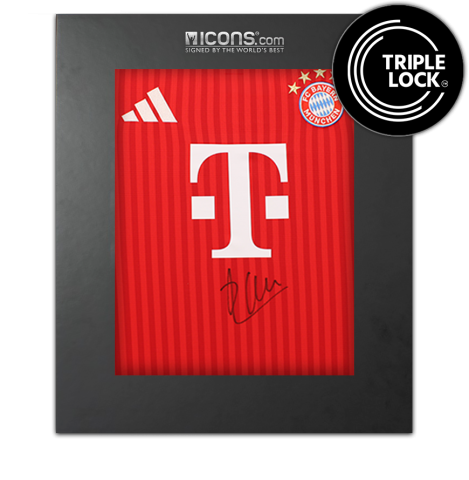 Xabi Alonso Front Signed FC Bayern Munich 2026-27 Home Shirt In Deluxe Packaging