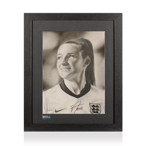 Ella Toone Signed Original England Artwork by Del Llewellyn