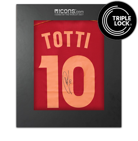 Francesco Totti Back AS Roma 1999-00 Home Shirt In Deluxe Packaging