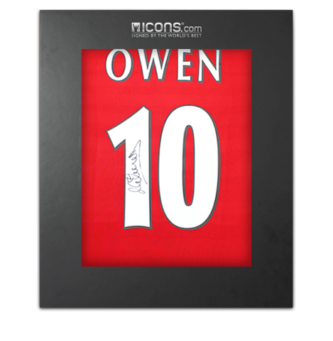 Michael Owen Signed Liverpool 1998-00 Home Shirt In Deluxe Packaging