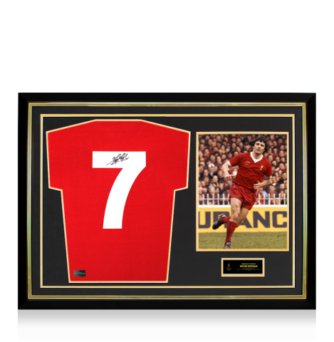 Kevin Keegan Official Ballon d'Or™ Back Signed and Hero Framed Signed Liverpool 1978 Shirt