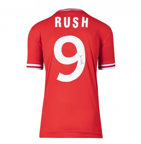 Ian Rush Back Signed Liverpool 1984 Home Shirt In Deluxe Packaging