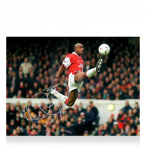 Ian Wright Signed Arsenal Photo: Master of the Ball