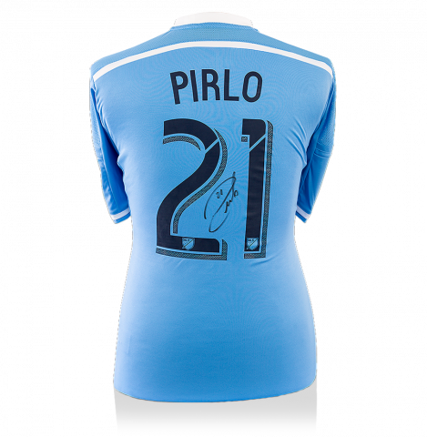 Andrea Pirlo Back Signed New York City FC Home Shirt