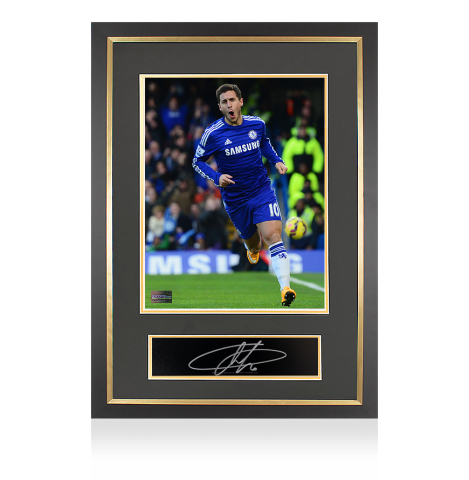 Eden Hazard Autographed Plaque and Photo Frame: Chelsea FC Icon