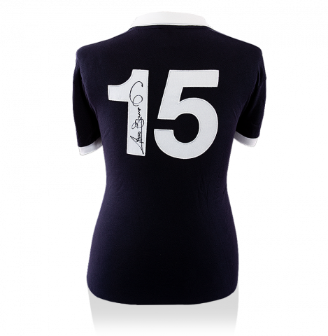 Graeme Souness Back Signed Retro Scotland Shirt