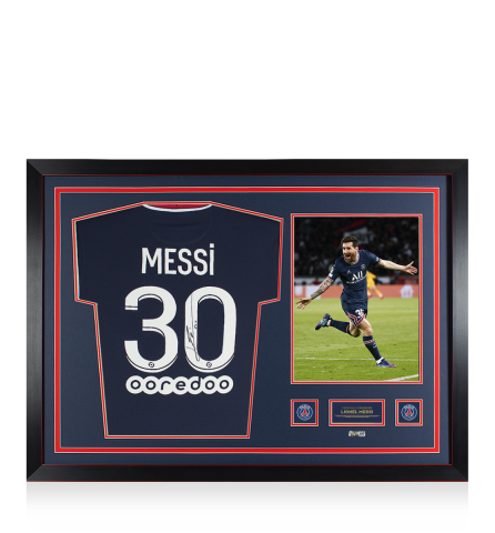 Lionel Messi Official Paris Saint-Germain Signed and Framed