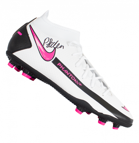 Phil Foden Signed White Nike Phantom Boot