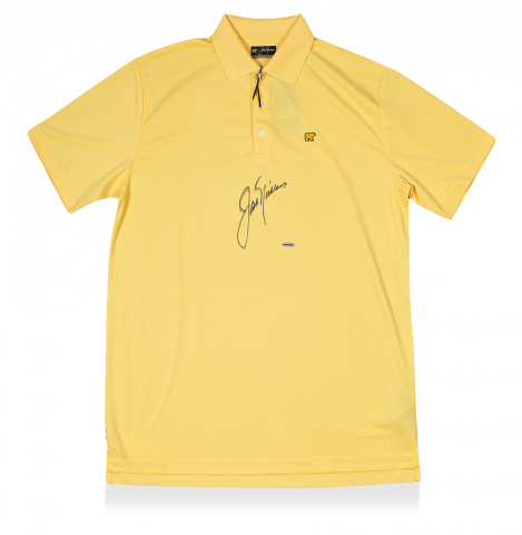 Jack Nicklaus Signed Cream Golf Polo Shirt
