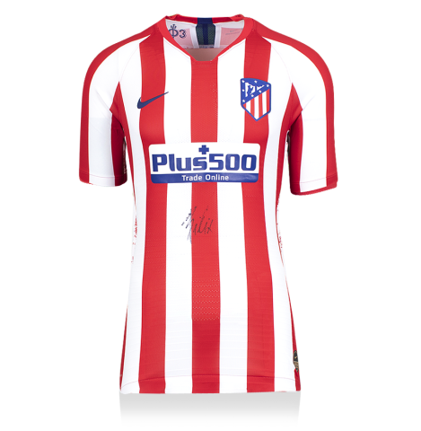 Joao Felix Front Signed Atletico Madrid 2019-20 Home Shirt