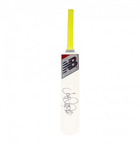 Joe Root Signed Mini New Balance Cricket Bat