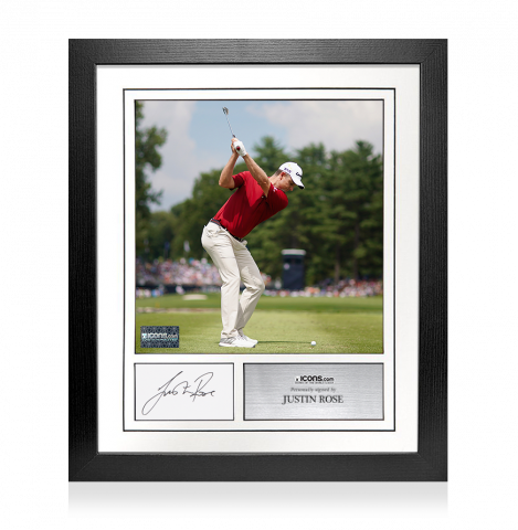 Justin Rose Signed Card and Photo Frame – Option 2
