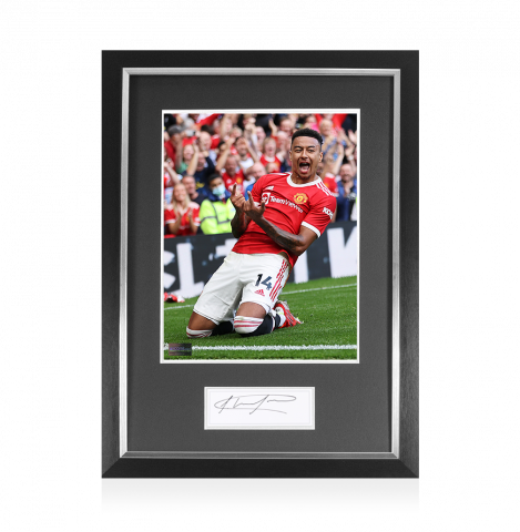 Jesse Lingard Signed Plaque and Photo Frame: Old Trafford Star