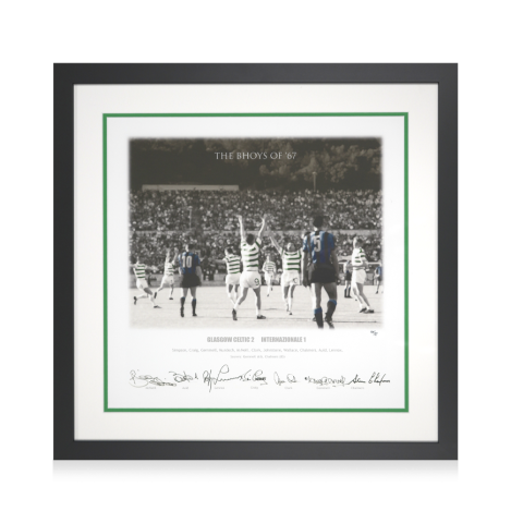 Celtic FC The Bhoys of '67 Lisbon Lions Multi-Signed and Framed Print