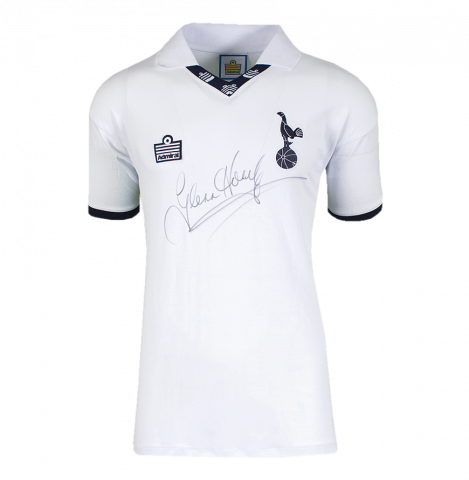 Glenn Hoddle Front Signed Tottenham Hotspur 1978-79 Home Shirt