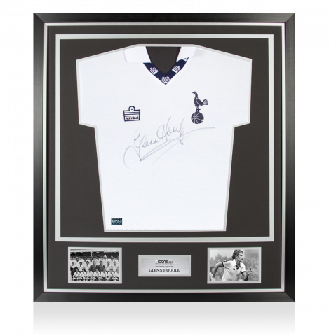 Glenn Hoddle Front Signed Tottenham Hotspur 1978-79 Home Shirt In Classic Frame