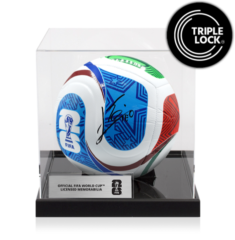 Lionel Messi Official FIFA World Cup 2026™ Signed Trionda Football In Acrylic Case