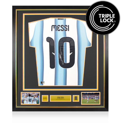 Official Lionel Messi Signed Jerseys & Autographs | Icons