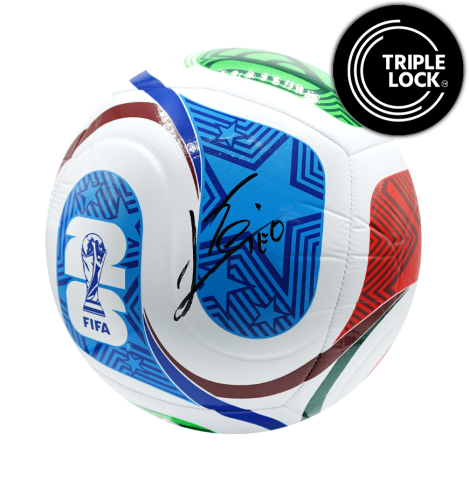 Lionel Messi Official FIFA World Cup 2026™ Signed Trionda Football In Acrylic Case