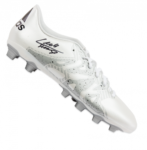 Luis Suarez Signed White and Silver Adidas X 15.4 Boot