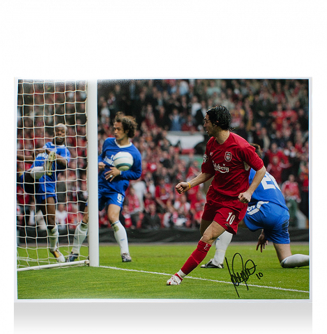 Luis Garcia Signed Liverpool Photo: 'Ghost Goal' vs Chelsea