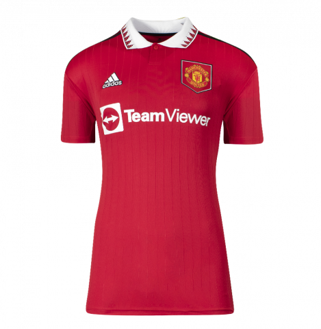 Wayne Rooney Back Signed Modern Manchester United Home Shirt In Deluxe Packaging