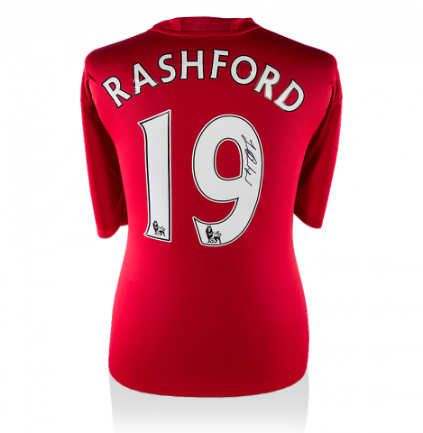 Marcus Rashford Back Signed Manchester United 2016-17 Home Shirt Marcus Rashford Back Signed Manchester United 2016-17 Home Shirt