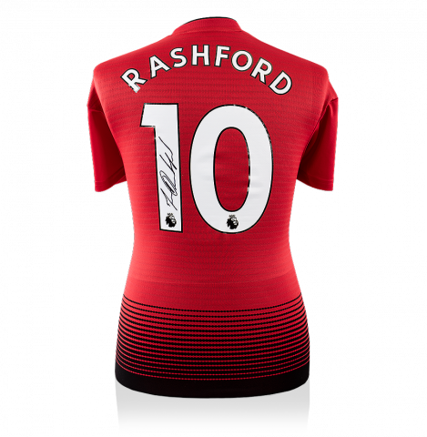 Marcus Rashford Manchester United Autographed Adidas 2021-22